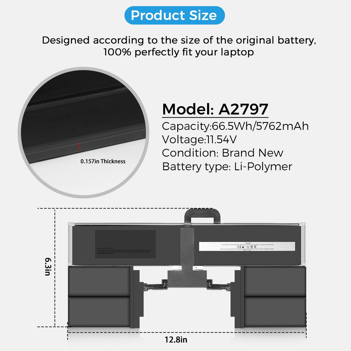 LINGCI A2941 safety features include overcharge protection for daily charging.