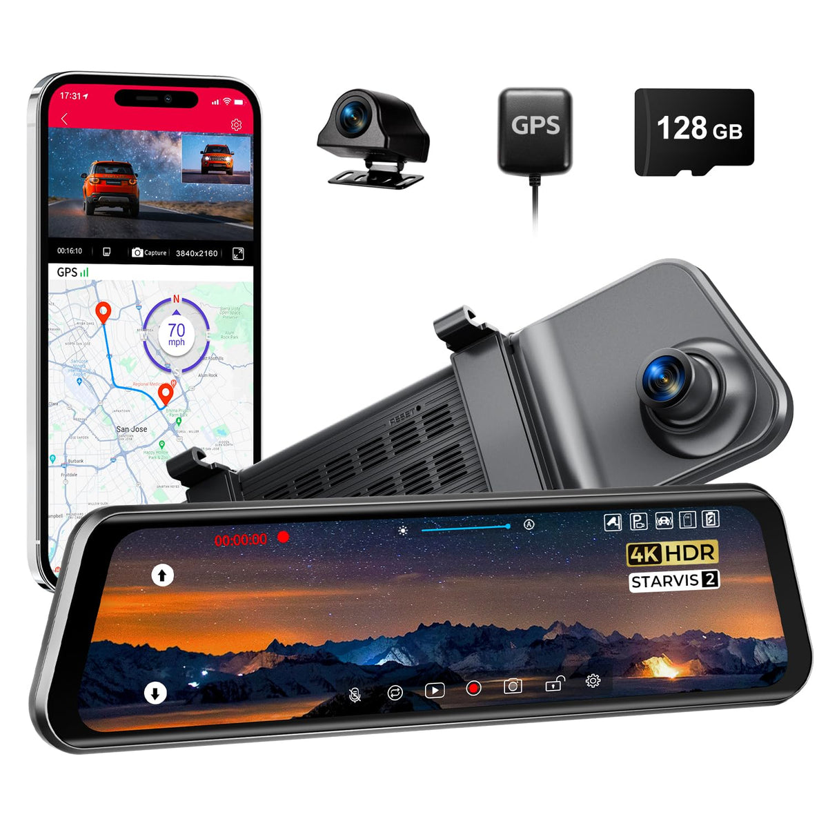 LINGDU LD4K Max front 4K camera delivers crisp daytime footage