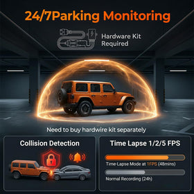 LINGDU LD4K parking monitor safeguards the vehicle during parking