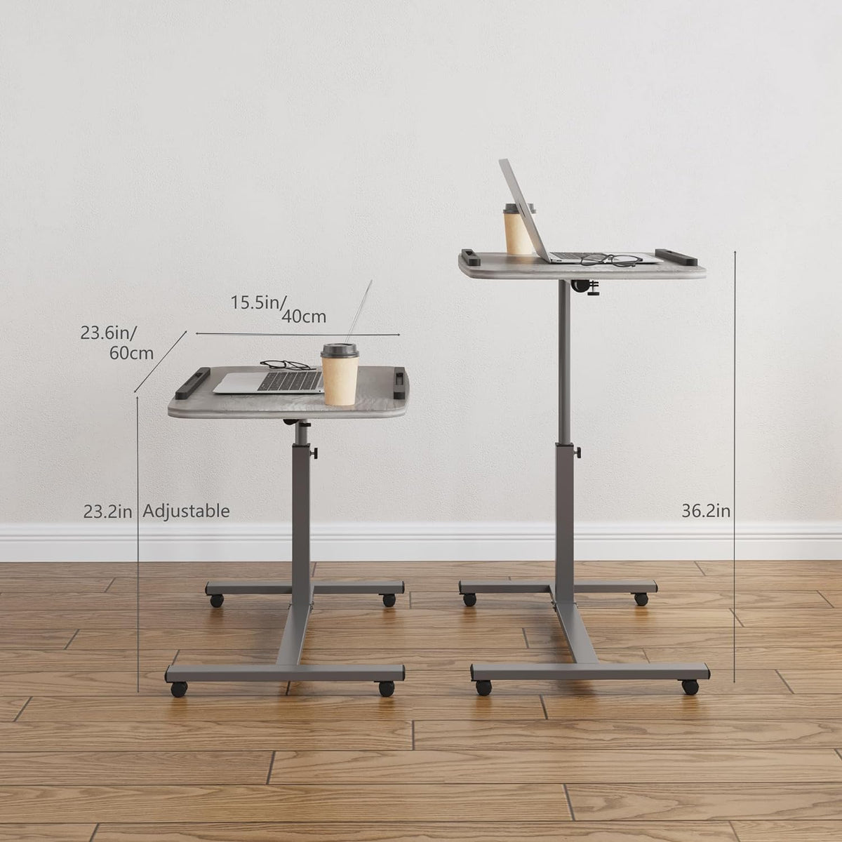LINGMI caster with lock engaged for stable placement and safe stationary use
