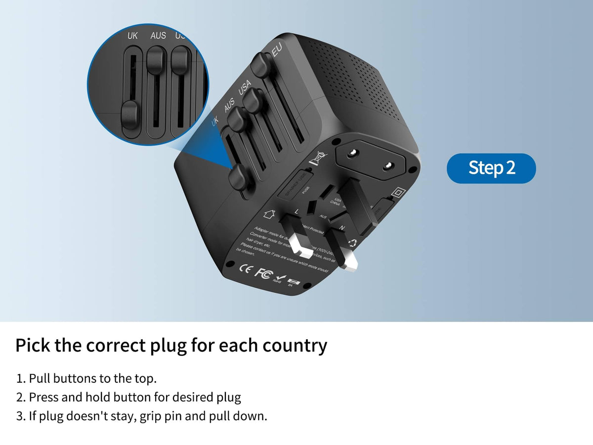 LINGPEI 10A fuses and safety shutters protect devices on the go