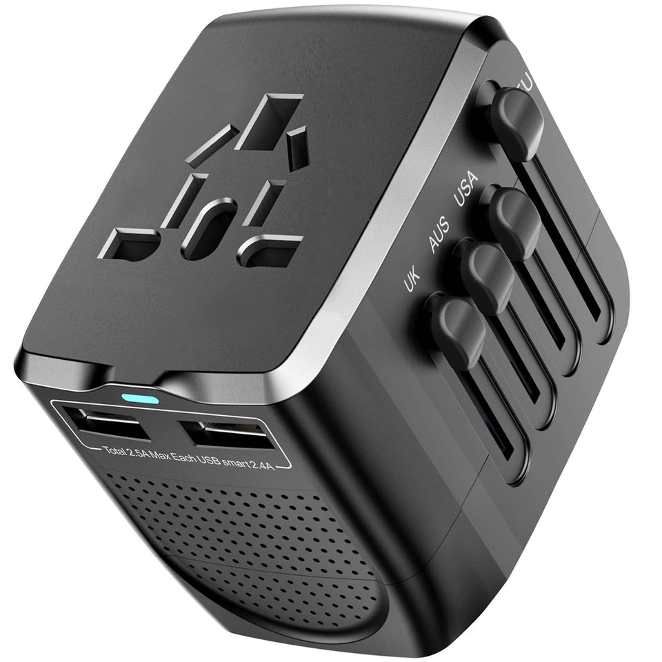 LINGPEI travel adapter compact case keeps gear organized on international trips