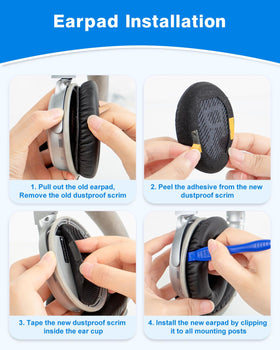 Link Dream ear pads black appearance shot for daily listening comfort
