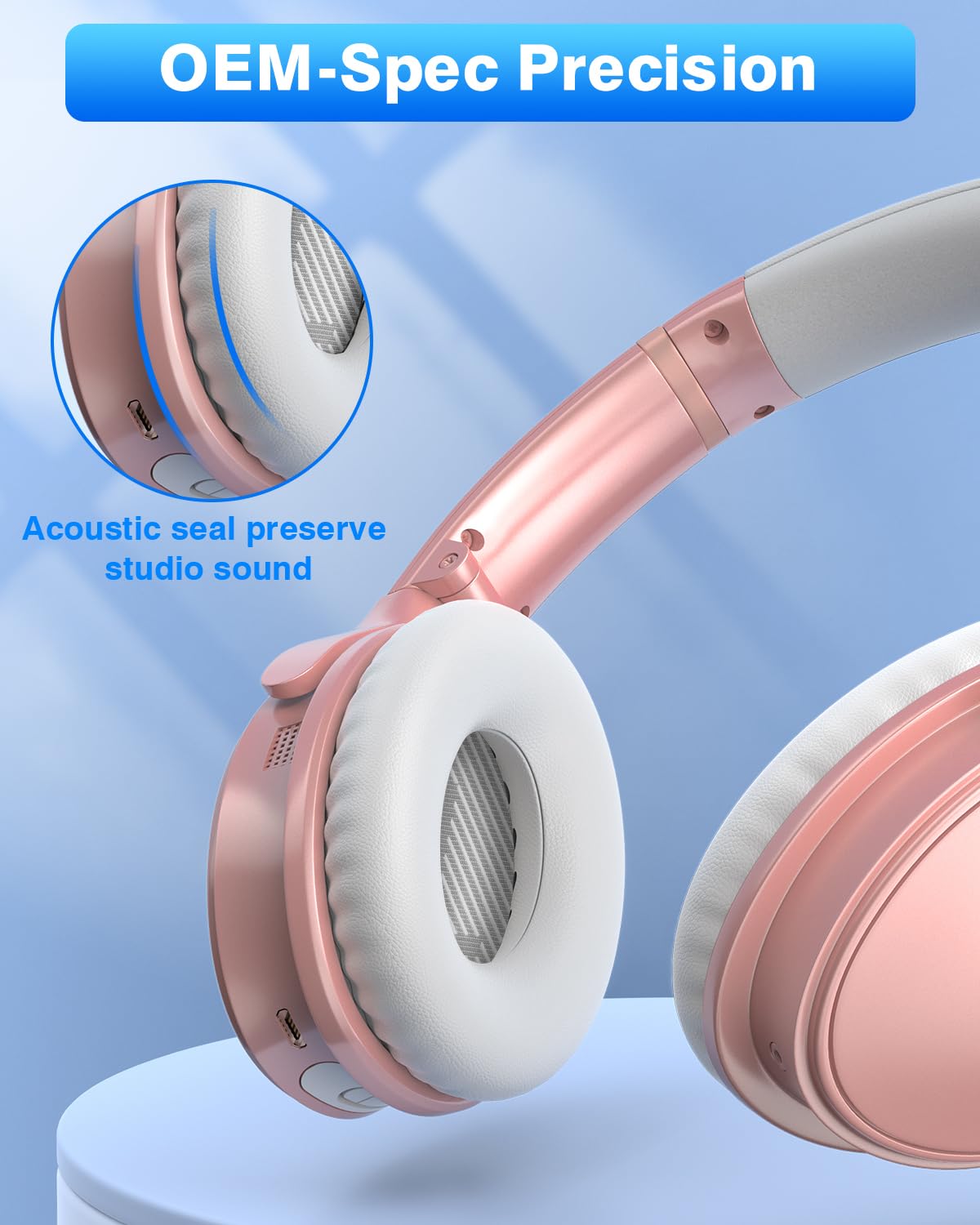 Link Dream ear pads for Bose QC35 II, durable leather surface during daily use
