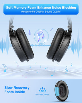 Link Dream ear pads foam cushion detail demonstrating quiet listening and noise reduction