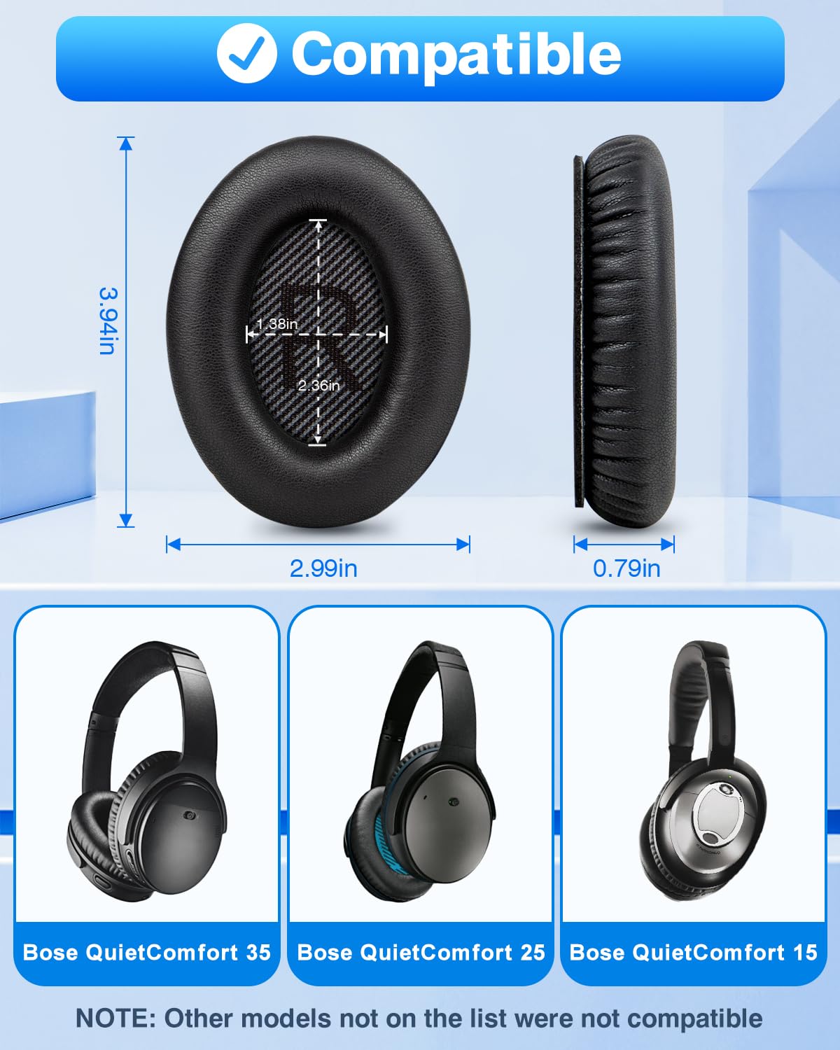 Link Dream ear pads soft protein leather closeup highlighting plush memory foam feel