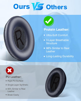Easy installation by swapping pads on Bose compatible models.