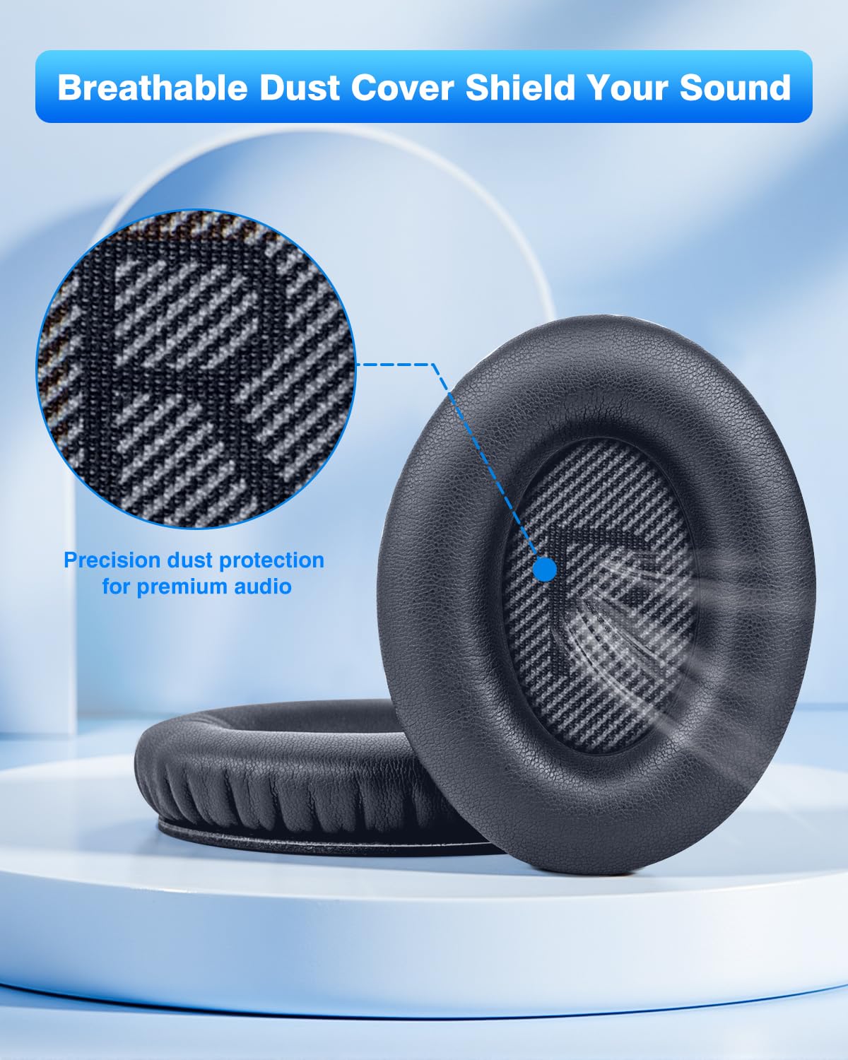 Link Dream pads help reduce external noise for immersive listening.
