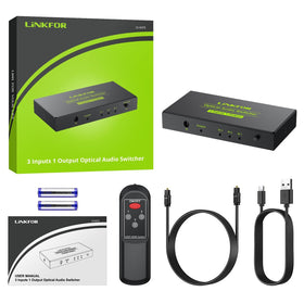 LiNKFOR packaging shows aluminum build and included accessories for quick setup