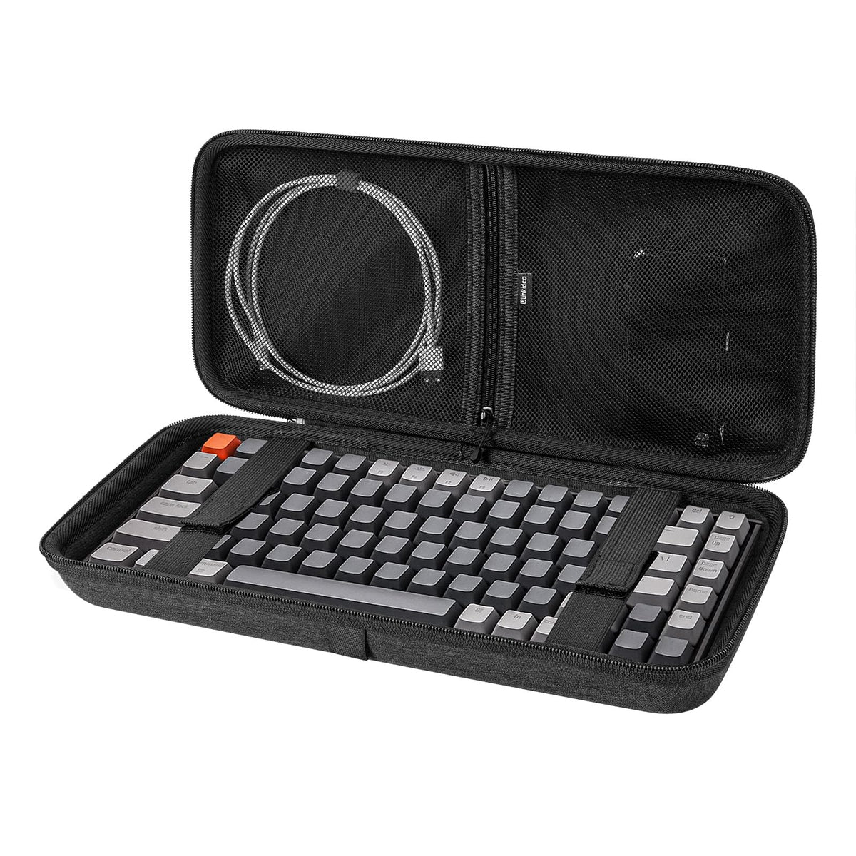 Linkidea hard travel case for 75% keyboard protects on the go.