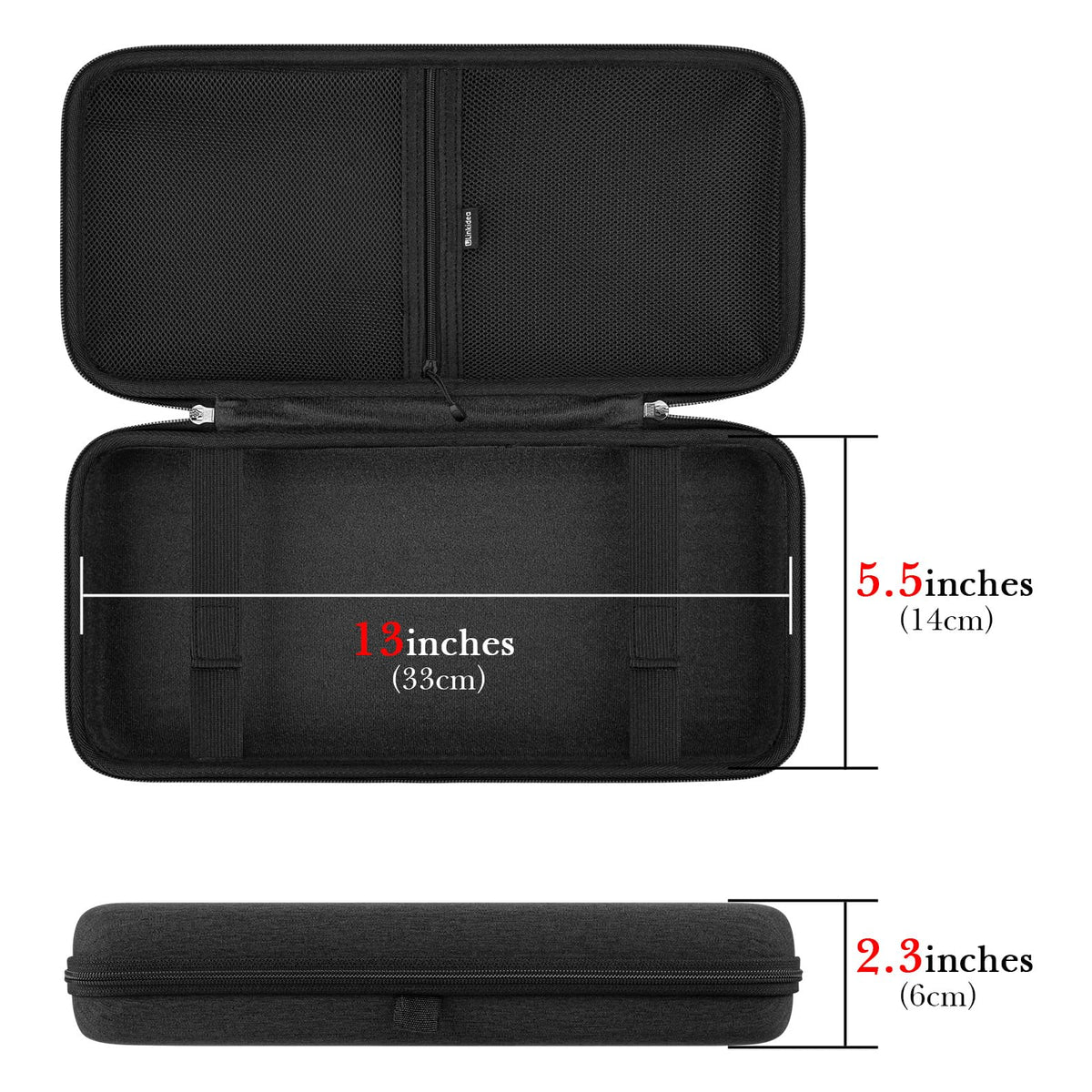 Linkidea inner dimensions 13.3 x 5.9 x 1.7 inches provide precise fit.