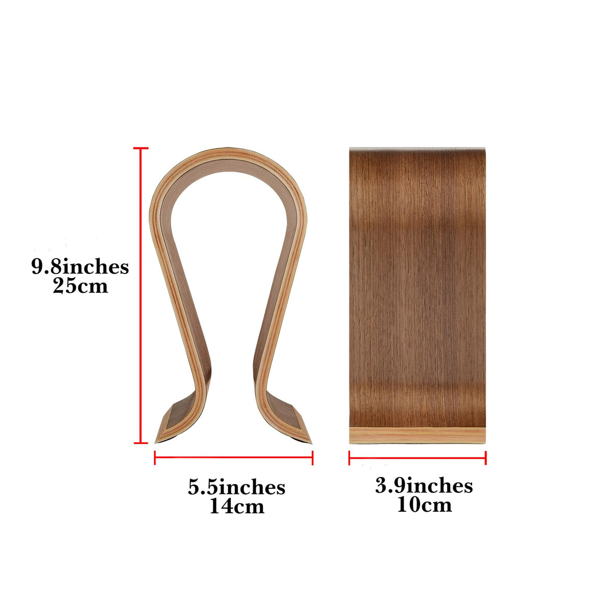 Linkidea Omega headphones stand on a desk for easy access and display.