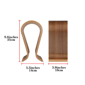 Linkidea Omega headphones stand on a desk for easy access and display.