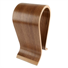 Linkidea Omega headphones stand side view shows slim, stylish silhouette.