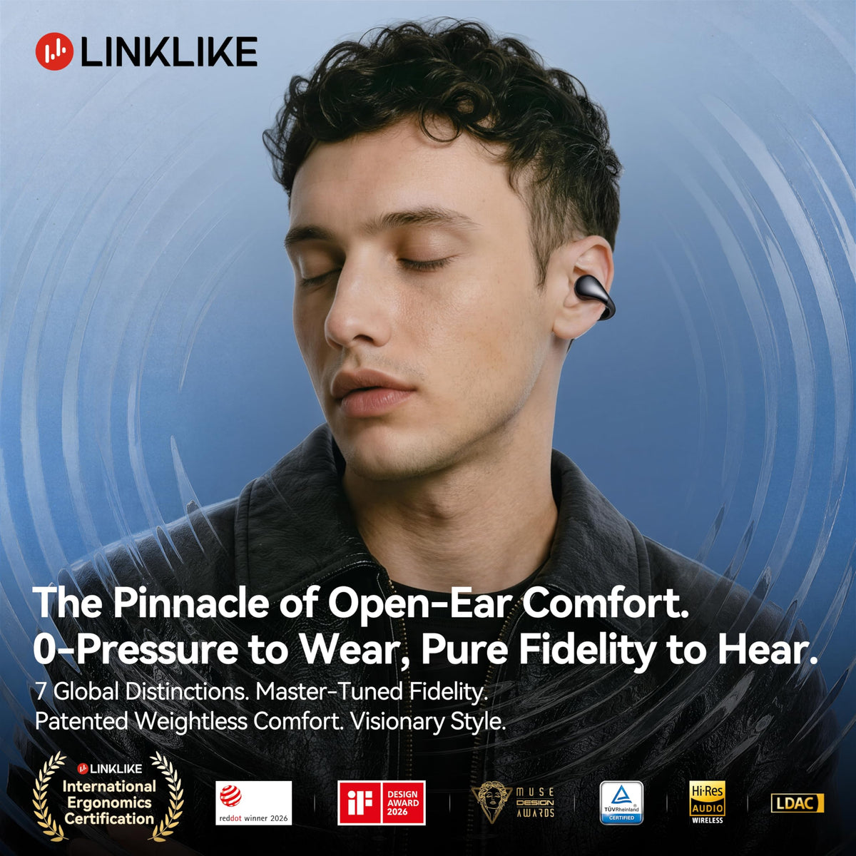 Linklike Z-Structure close-up highlights secure fit during workouts