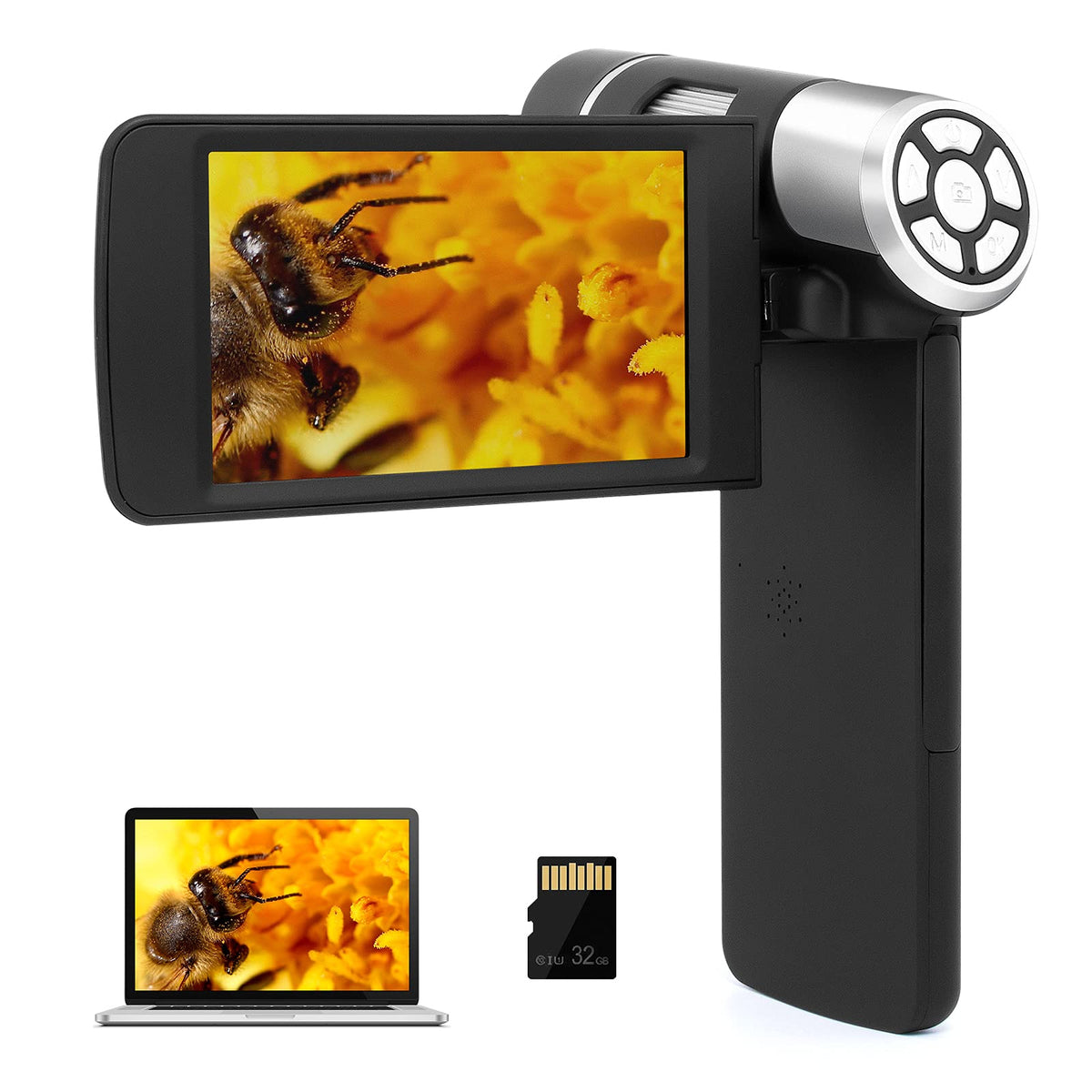LINKMICRO LM203 pocket microscope with 4inch screen for on-the-go observation