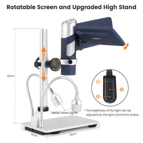 LINKMICRO LM203S education kit enables observation of slides, stones, and minerals.