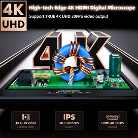 4K video with built-in mic captures clear tutorials and repair demonstrations