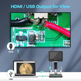 LINKMICRO LM246MS HDMI USB output lets you share on a monitor or PC.