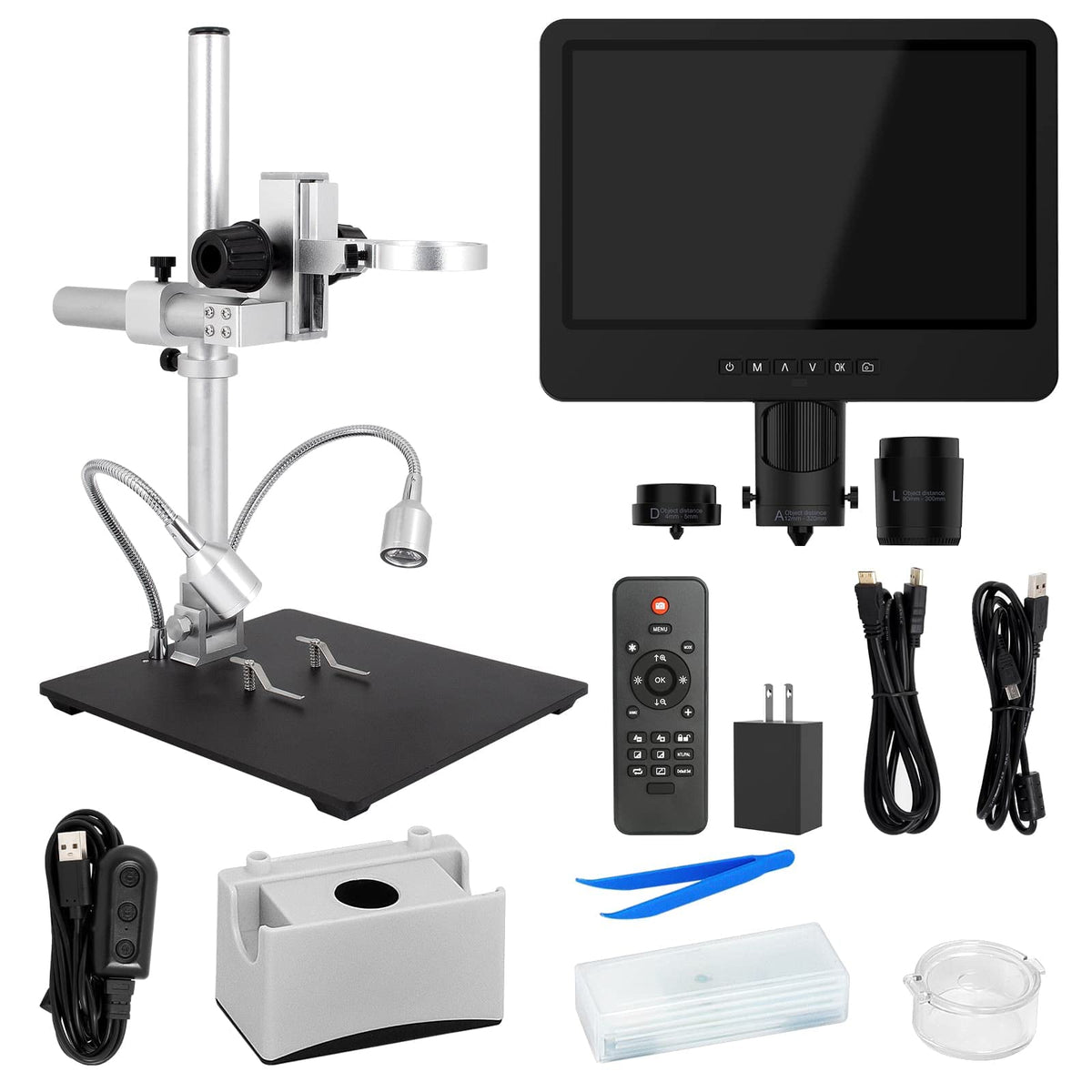 LinkMicro LM249MS 13-inch stand creates space for steady shots.