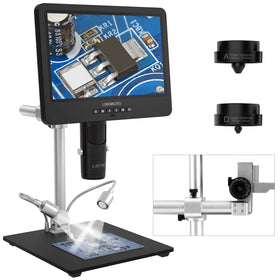 LinkMicro LM249MS three-lens switch enables versatile soldering, coin viewing, and micro observation.