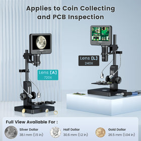 LINKMICRO LM266S mechanical X-Y stage ensures stable, precise specimen positioning.