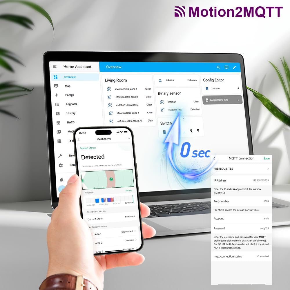 LinknLink eMotion Pro MQTT bridge enables Home Assistant automation