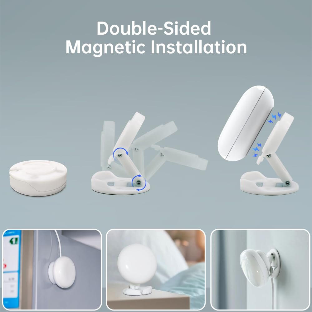 LinknLink eMotion Ultra mobile app screen with drawn detection zones for precise multi-zone tracking