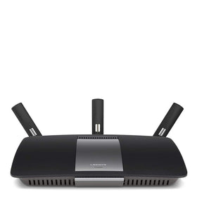 Linksys AC1900 router front view highlighting dual-band performance.