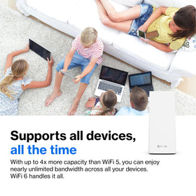 Linksys Atlas 6 coverage map showing seamless roaming