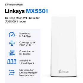 Screenshot of the Linksys app guiding quick, easy setup