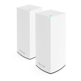Linksys Atlas Pro 6 router front view delivering fast WiFi 6 performance.