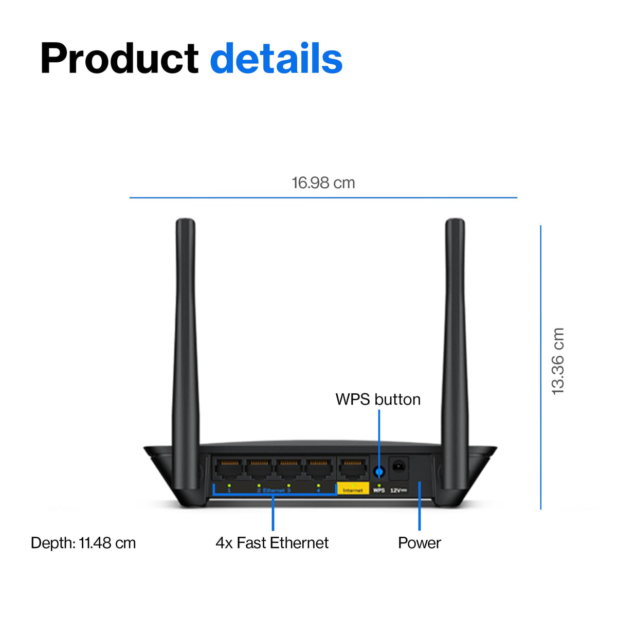 Linksys E5350 placed in living room providing consistent WiFi throughout home