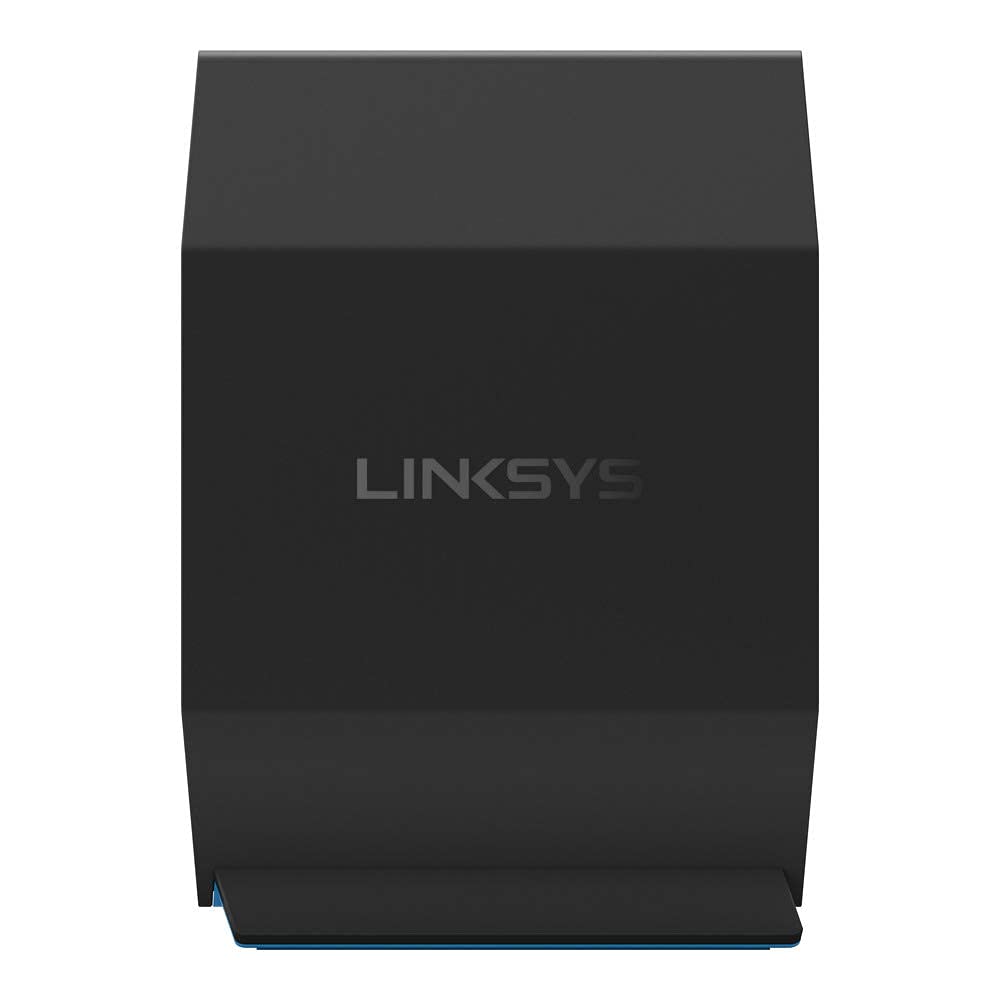Linksys E8450 AX3200 router side view highlighting slim design