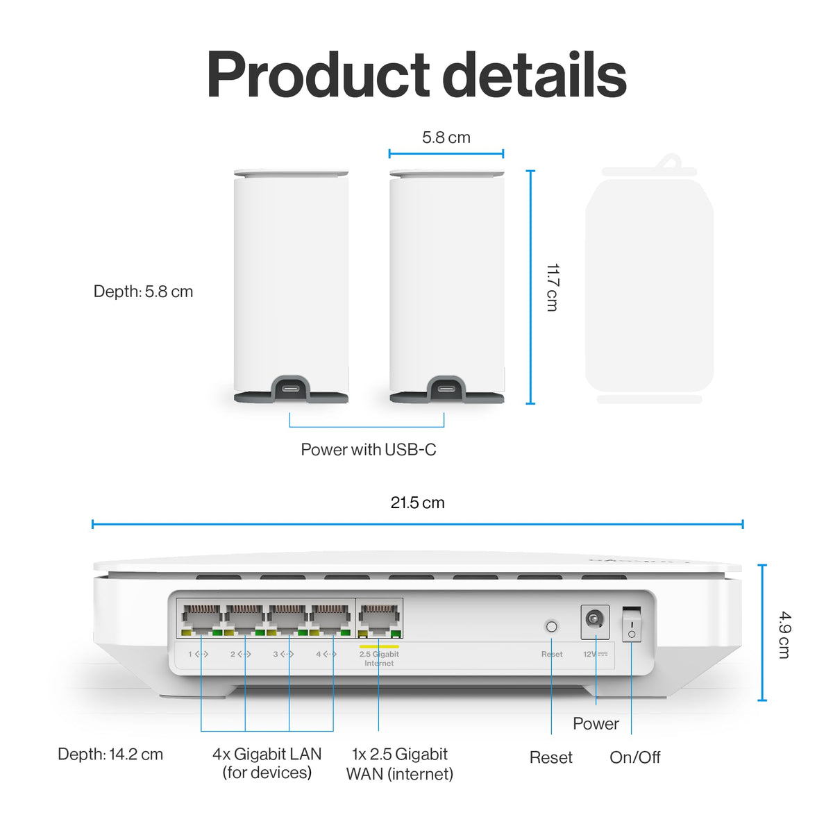 Linksys Micro 6 WiFi 7-ready performance supports smooth streaming and gaming.