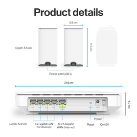 Linksys Micro 6 WiFi 7-ready performance supports smooth streaming and gaming.