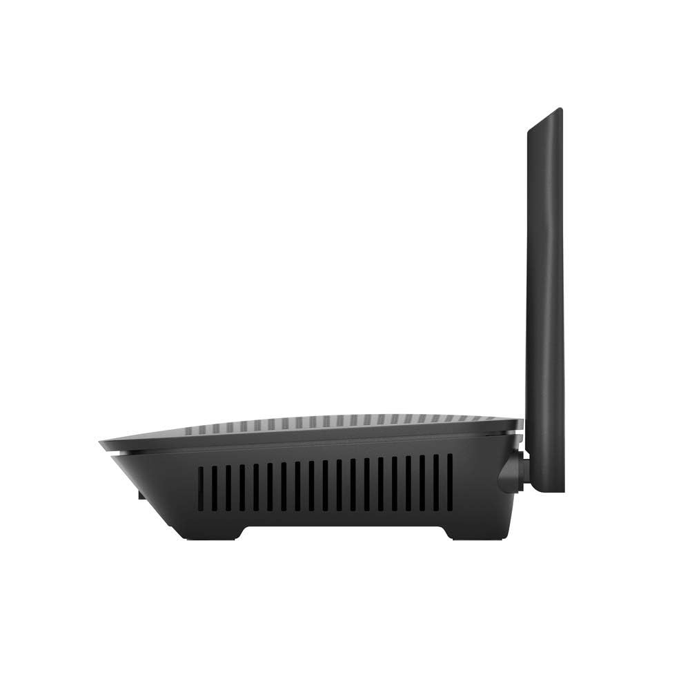 Linksys MR6350 coverage map highlights 1200 sq ft area.