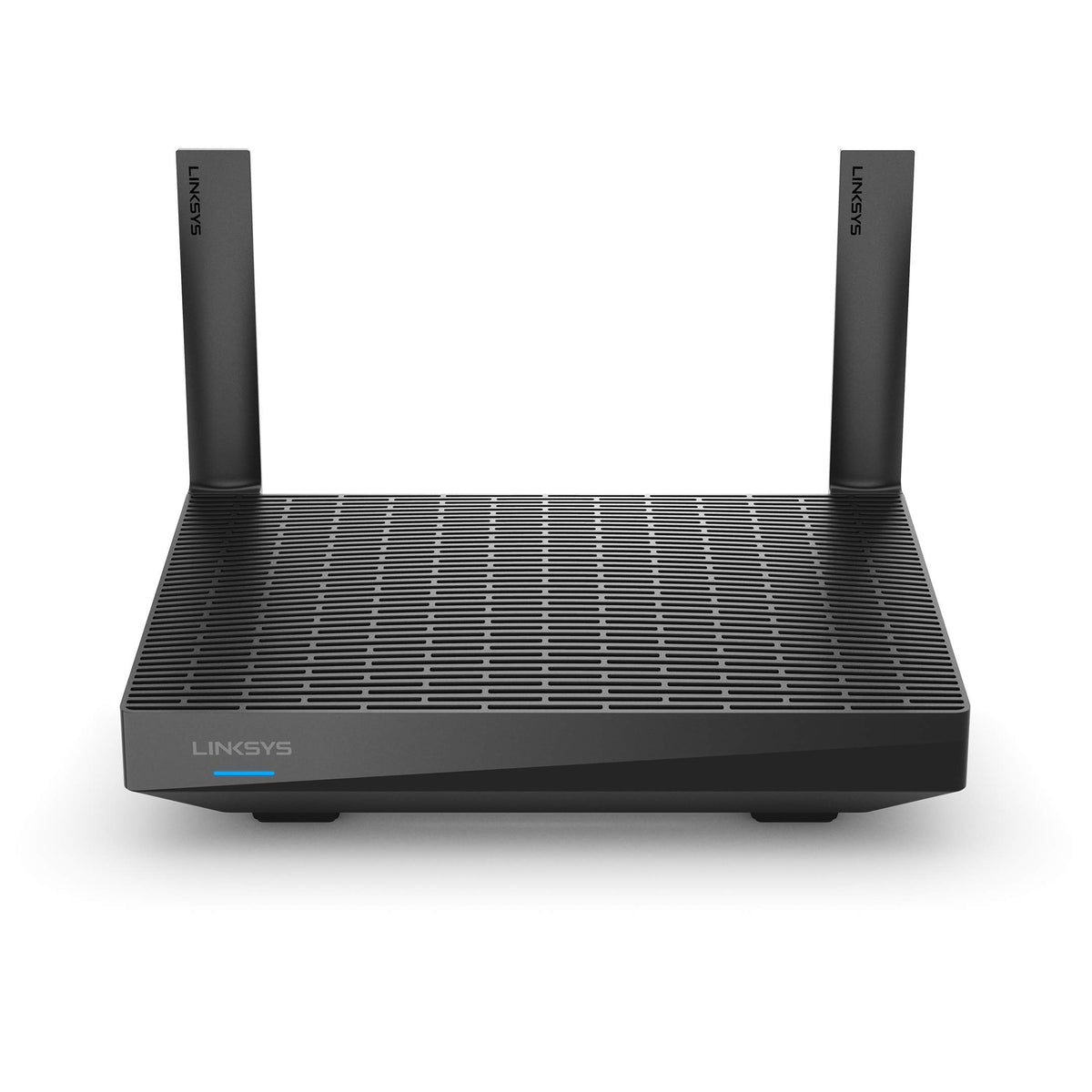 Linksys MR7350 box with accessories showing ready-to-use convenience
