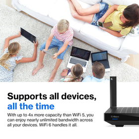 MR7350 supports 25+ devices with stable Wi‑Fi for smart homes.