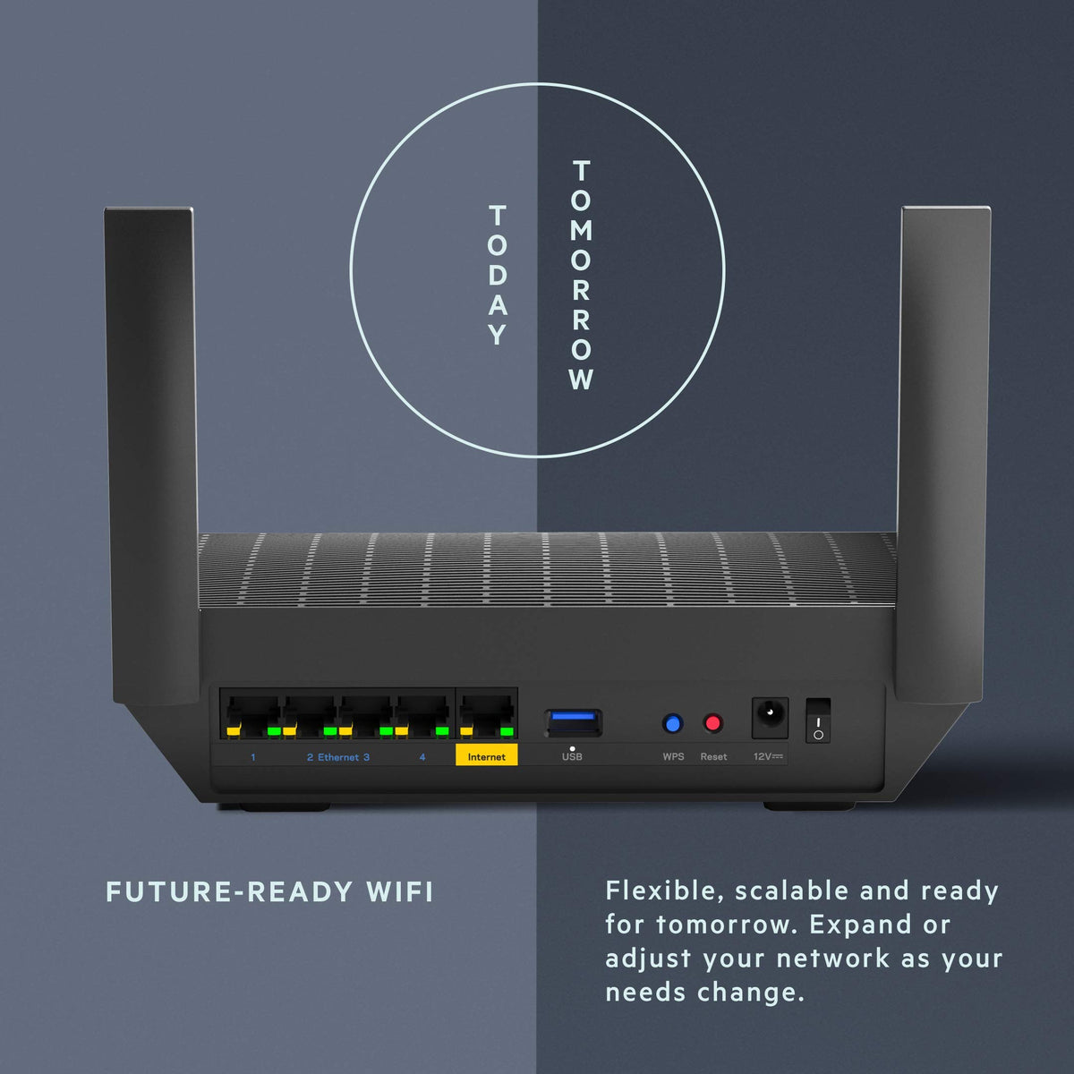 Linksys MR7350 mobile app setup screen enabling easy configuration