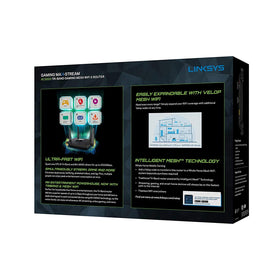Linksys MR9000 gaming session emphasizing low-latency performance
