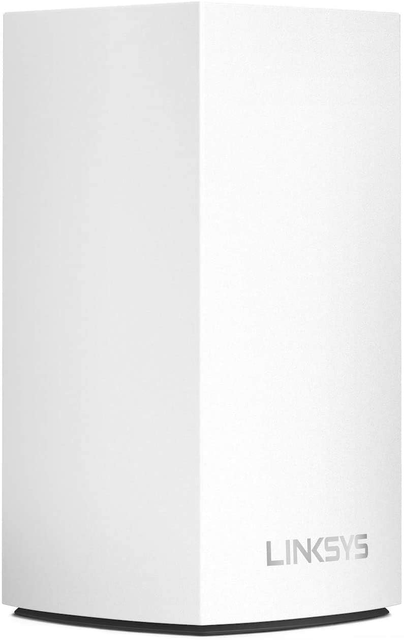 Linksys Velop back panel with Ethernet ports and reset button for flexible wired connections
