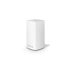 Linksys Velop front packaging showing renewed unit and key features for trust