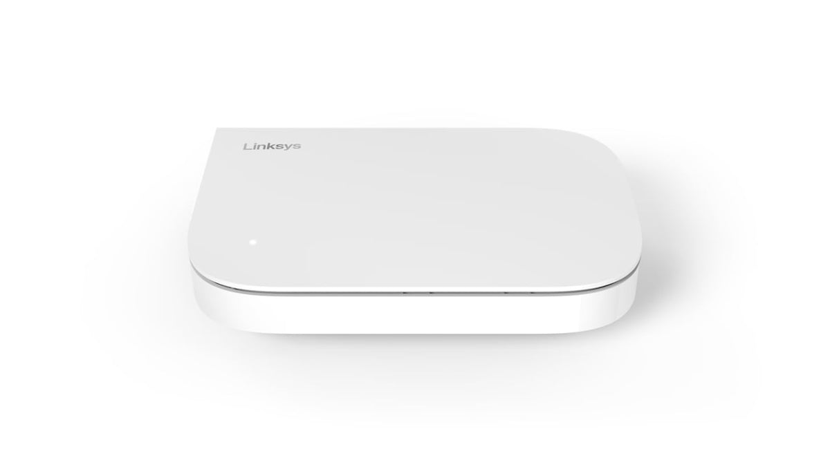 Linksys Velop Micro 6 front view showing compact design and fast connectivity benefits
