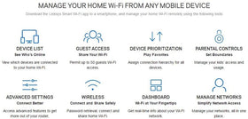 Linksys Velop node in living room delivering broad coverage for streaming and gaming benefits