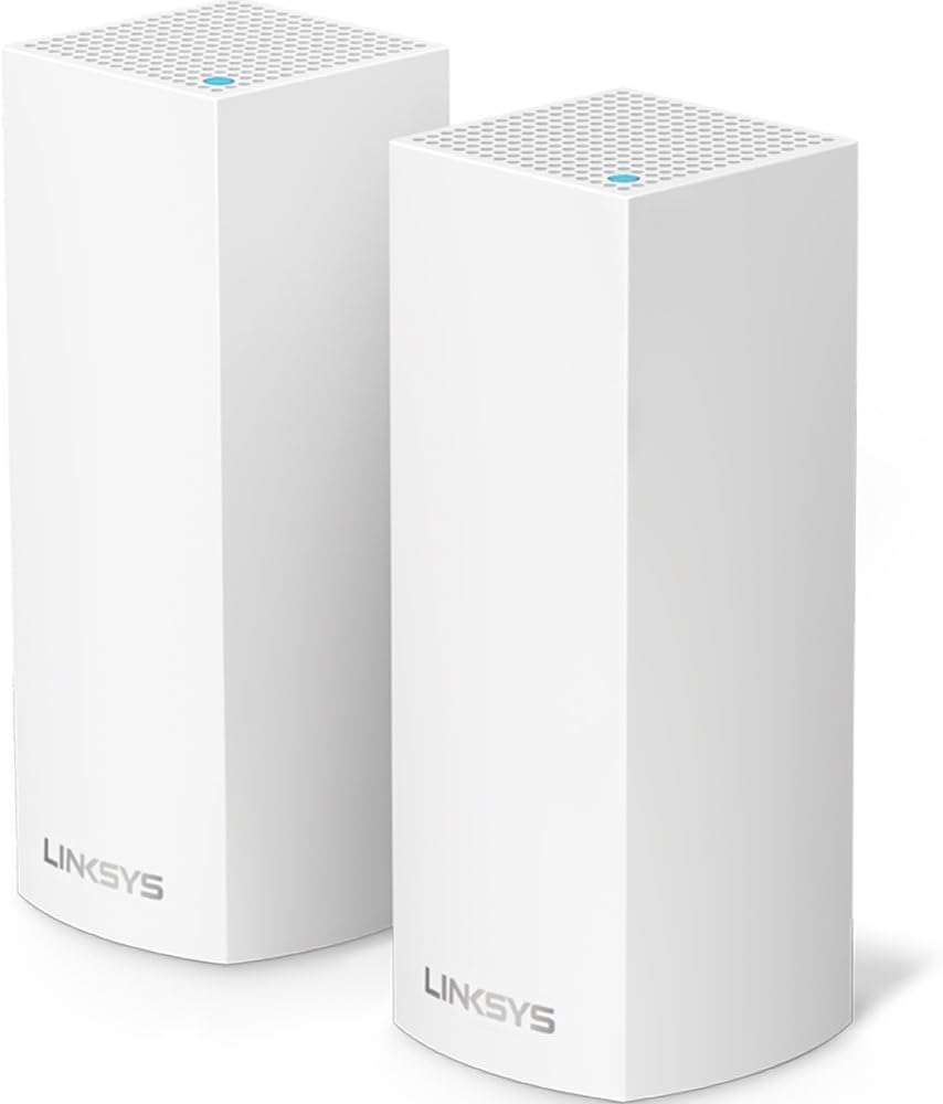 Linksys Velop tri-band mesh system for seamless whole-home Wi-Fi.