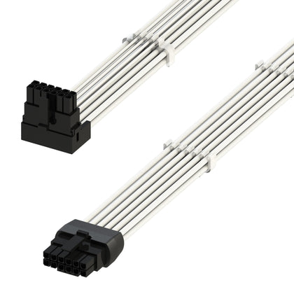 LINKUP 12VHPWR 16-pin left angle cable for tidy GPU power delivery
