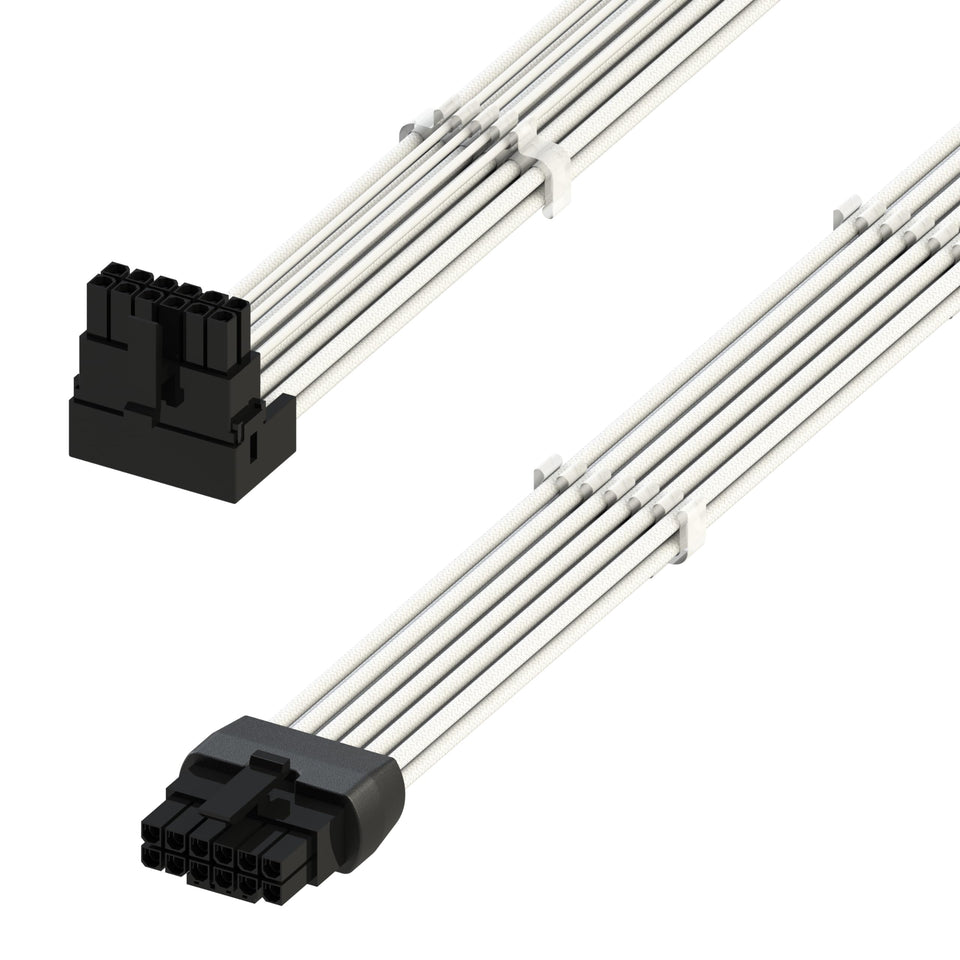 LINKUP 12VHPWR 16-pin left angle cable for tidy GPU power delivery