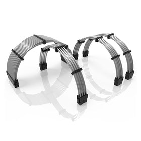 LINKUP 30cm PSU extension cable with silicone sleeve for neat, premium routing.