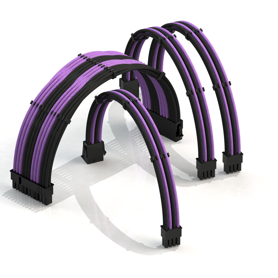 LINKUP 50cm super soft braided PSU extension for clean, organized builds.
